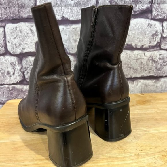 LS Studio Brown Leather Upper Boats Size 7 1/2 - Picture 5 of 8